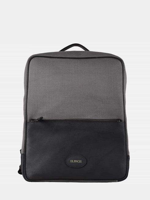 Canvas Backpack - Grey/Black