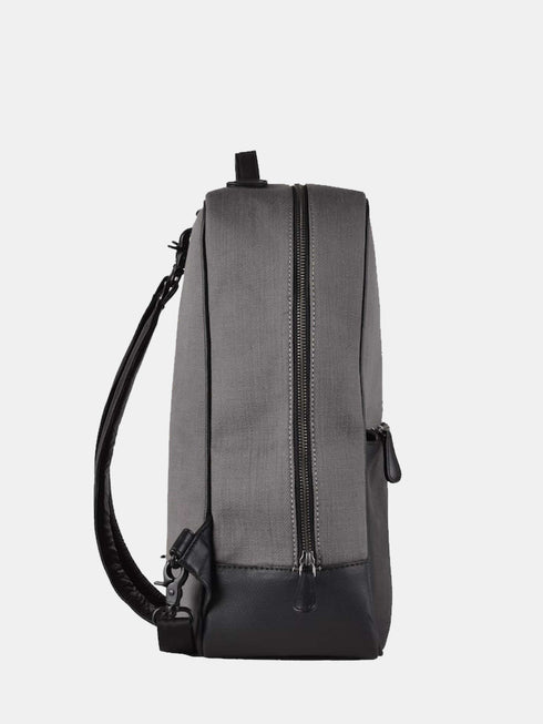 Canvas Backpack - Grey/Black
