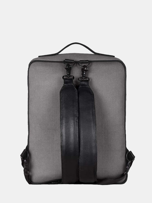Canvas Backpack - Grey/Black