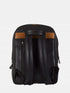 Leather Backpack - Black/Tan