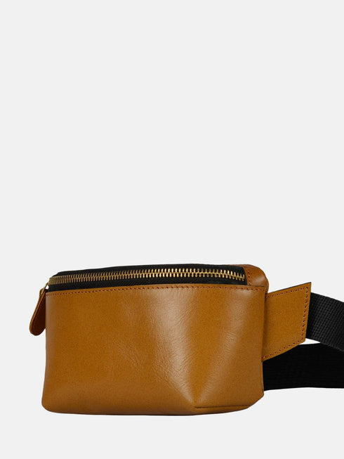 Leather Belt Bag - Tan