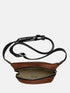 Leather Belt Bag - Tan & Black