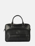 Leather Laptop Bag - Black