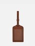 Leather Luggage Tag - Brown