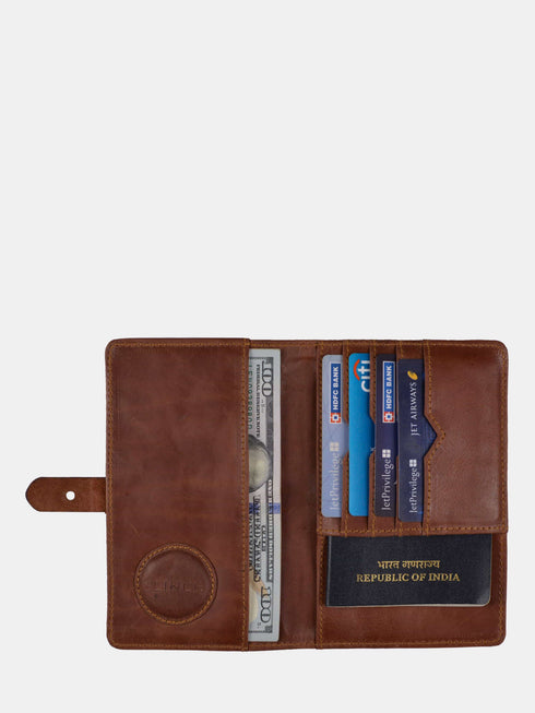Leather Wallet - Brown