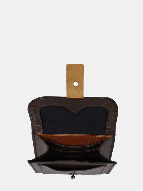 Leather Wallet - Dark Brown