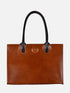 Leather Tote - Brown