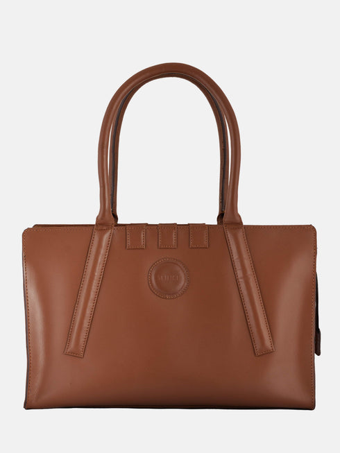 Leather Tote - Brown
