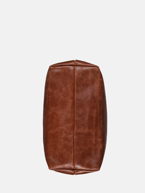 Leather Tote - Brown