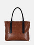 Leather Tote - Brown