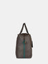Leather Travel Bag - Grey-Green