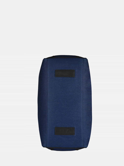 Leather Travel Bag - Black / Blue