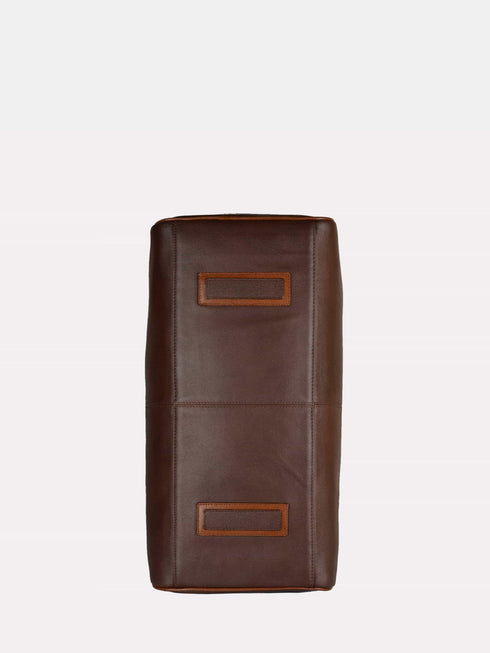 Leather Travel Bag - Brown