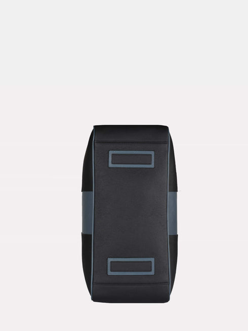 Leather Travel Bag - Black / Blue