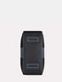 Leather Travel Bag - Black / Blue