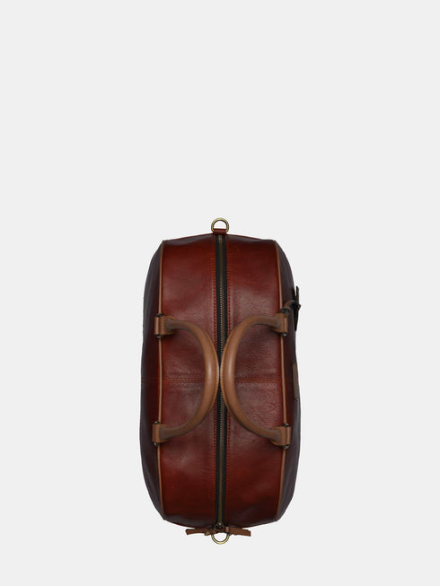 Leather Travel Bag - Maroon