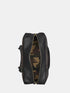 Leather Travel Bag - Dark Grey / Black