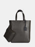 Leather Tote - Grey
