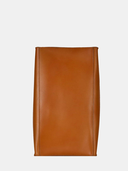 Leather Tote - Tan