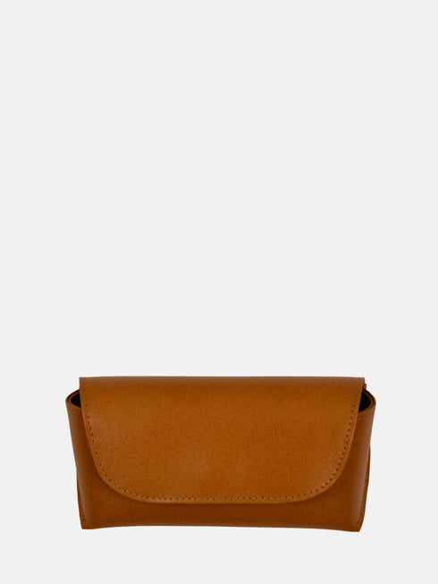 Leather Eyewear Case - Tan