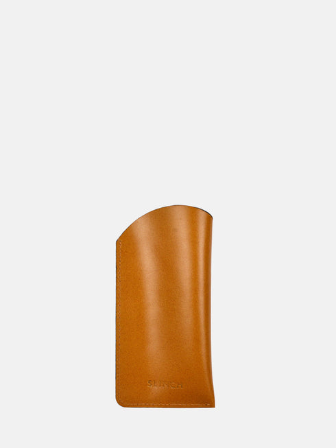 Leather Eyewear Case - Tan