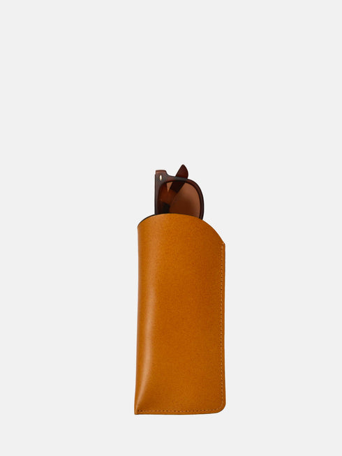 Leather Eyewear Case - Tan
