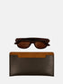 Leather Eyewear Case - Dark Brown