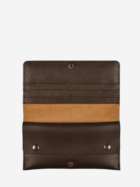 Leather Wallet - Dark Brown