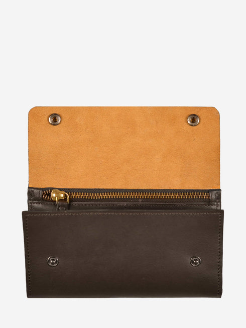 Leather Wallet - Dark Brown