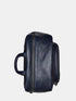 Leather Backpack - Navy Blue