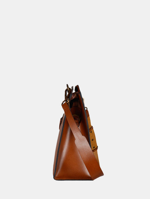 Leather Tote - Brown