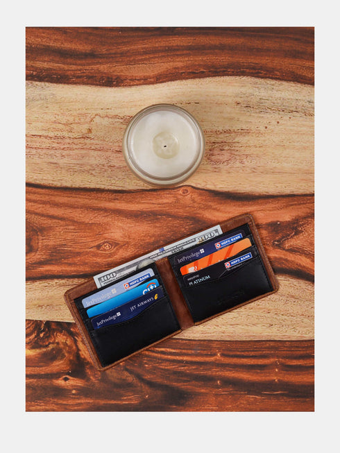 Leather Wallet - Brown